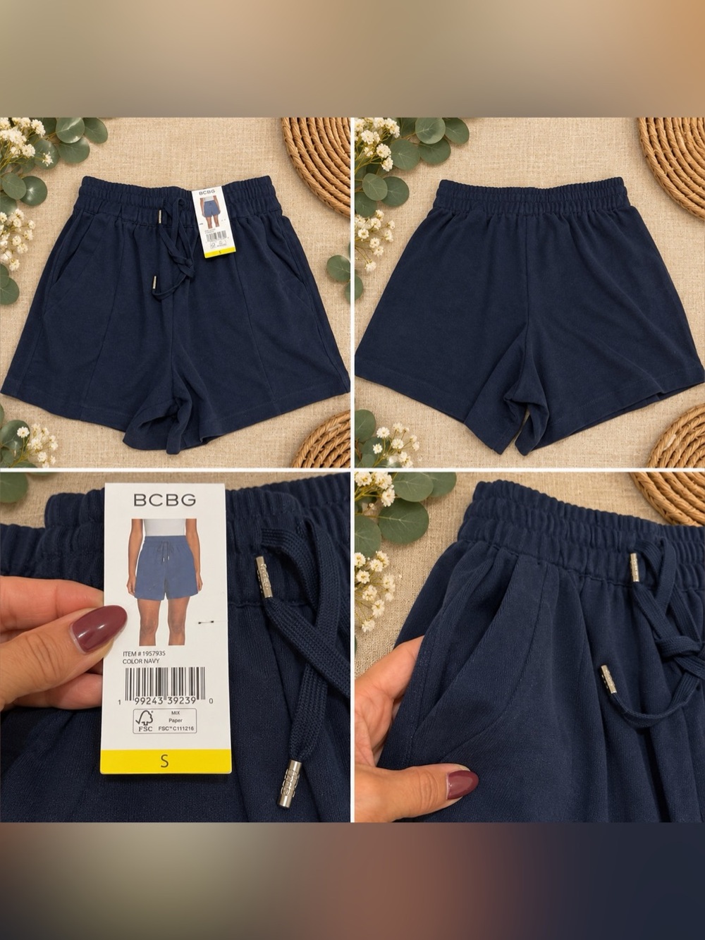 BCBG navy blue shorts - Small